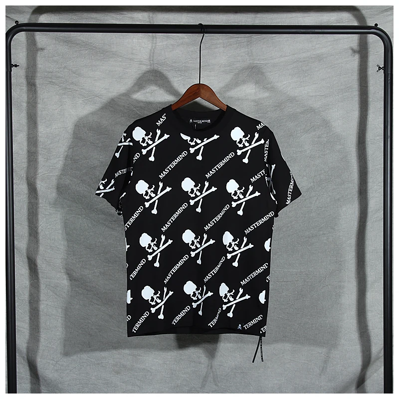 Женская футболка с коротким рукавом mastermind свободная Универсальная принтом