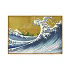 Картина в японском стиле, укийо-э, канагава, серфинг, Гора Фудзи, пейзаж, настенные картины для гостиной