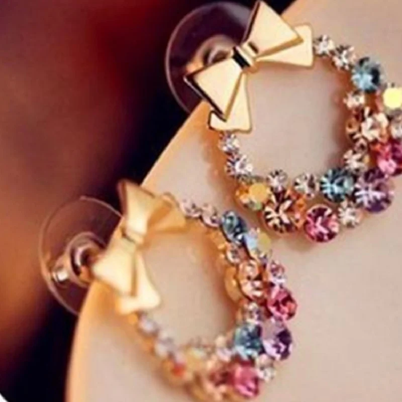 Лидер продаж 2021 аксессуары для Aretes Earing Han Edition изящные яркие серьги-гвоздики