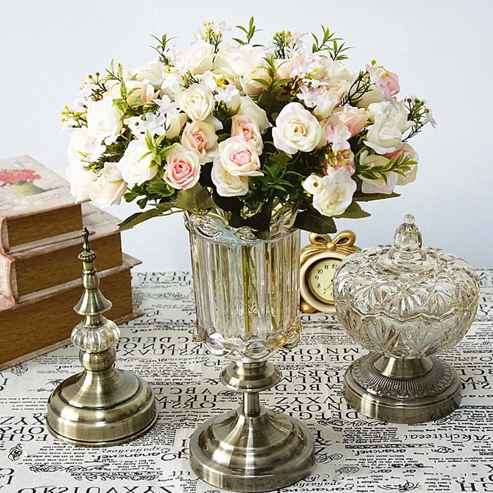 Дворцовый шезлонг Маленькие розы Букет шелк реалистичные искусственные цветы