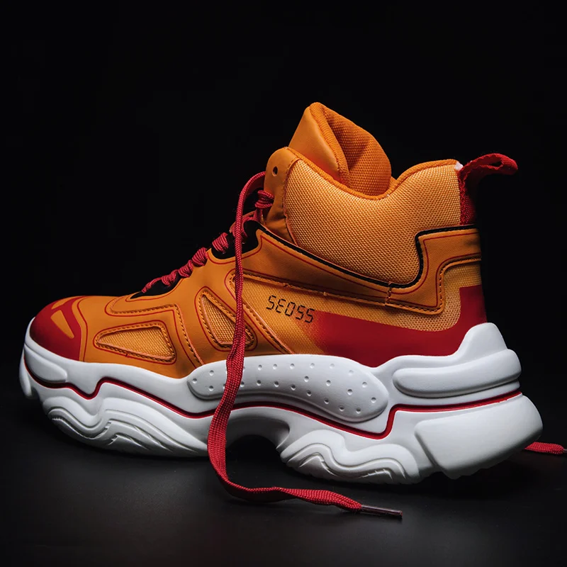 UPUPER/модные брендовые кроссовки с высоким берцем мужская повседневная обувь