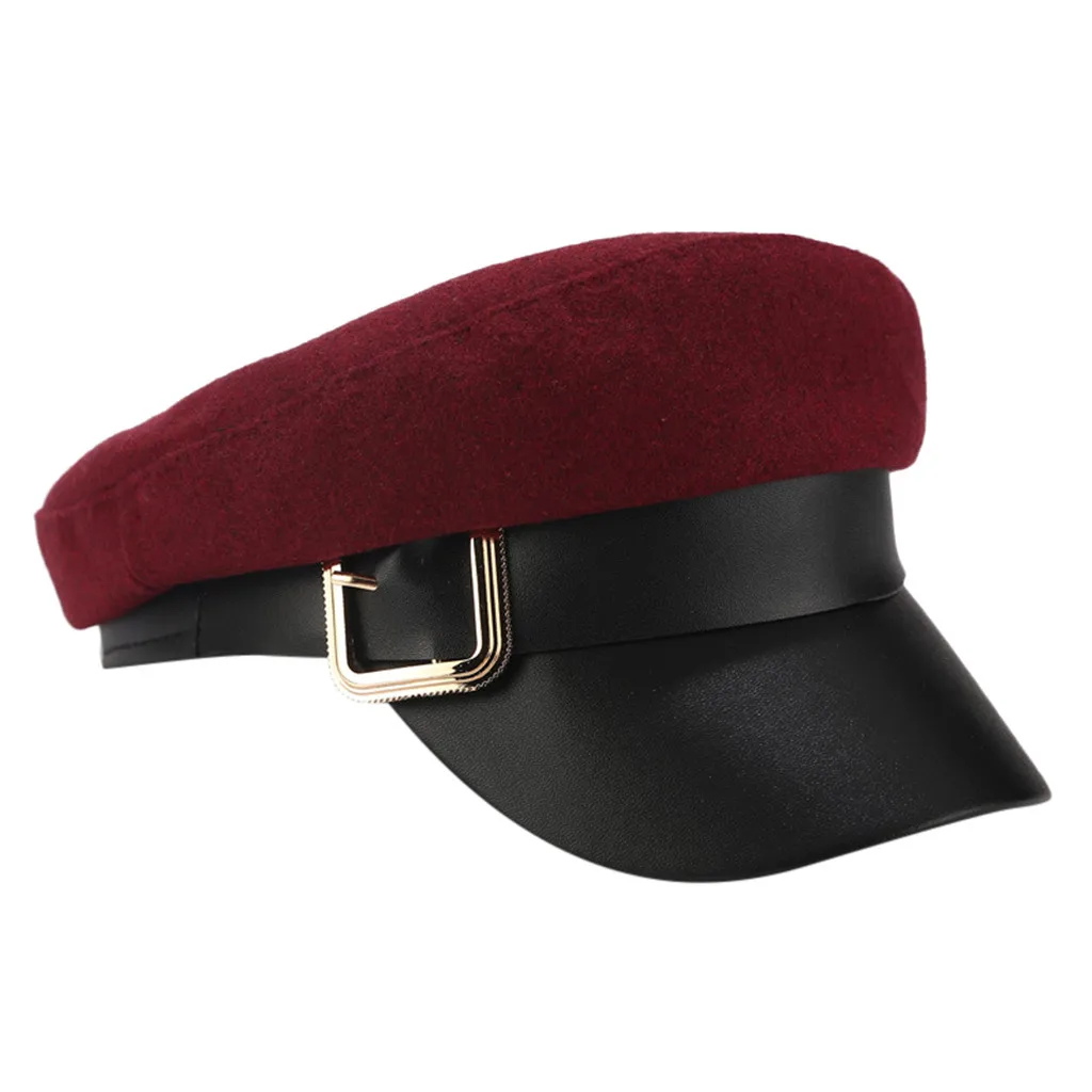 SAGACE пряжка для ремня темно-синяя шляпа Ретро Кепка уличная плоская кепка