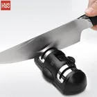 Точилка для ножей Huohou, 2-этапная Профессиональная кухонная каменная Ножеточка, Алмазный керамический инструмент для заточки