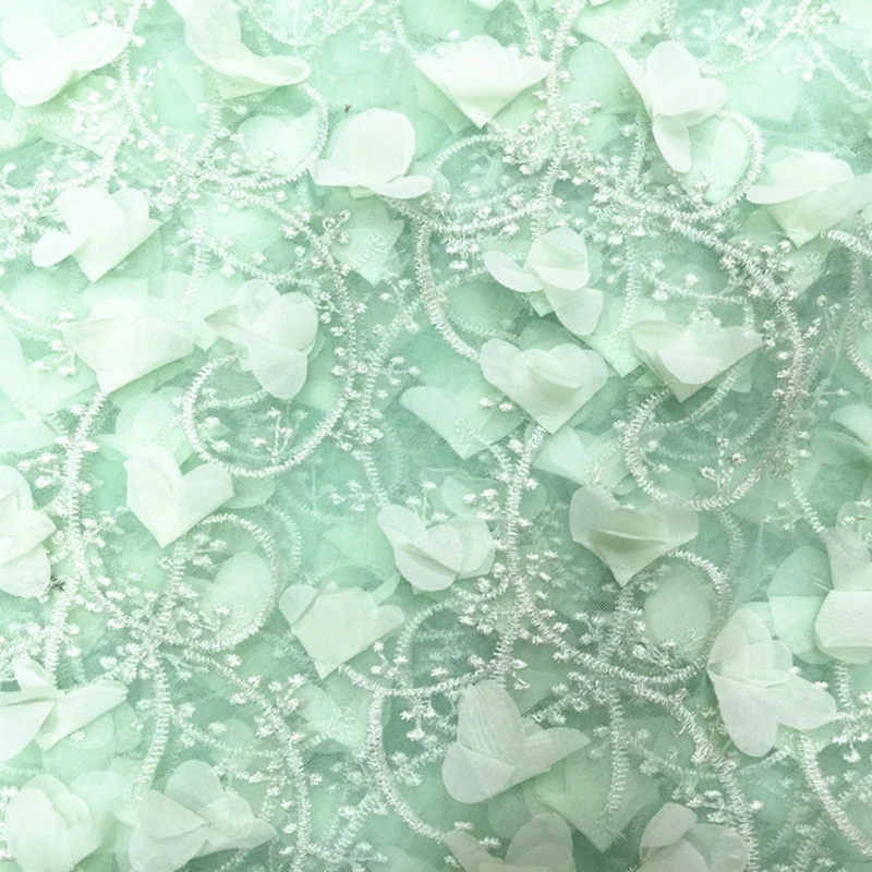 130X100CM вышитый цветок мягкая сетка тюль ткань для юбки пачки блузка одежда
