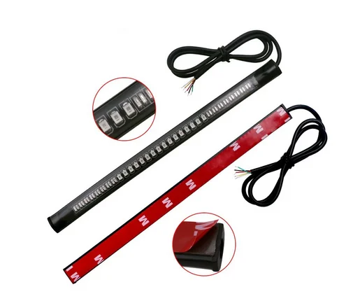 

Универсальный гибкий 48SMD светодиодный мотоциклетный DRL пыленепроницаемый и Водонепроницаемый стоп-светильник сигнал поворота комбинированный один аксессуары для мотоцикла