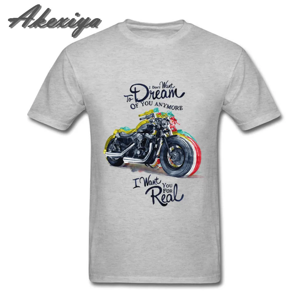 Футболка мужская с рукавом реглан мотоциклетная рубашка надписью dream Ride to Future