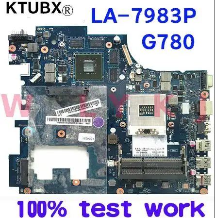 Для Lenovo G780 LA 7983P ноутбук материнская плата QIWG7 PGA989 HM77 DDR3 GPU GT630M GT635M 2 ГБ 100% тесты