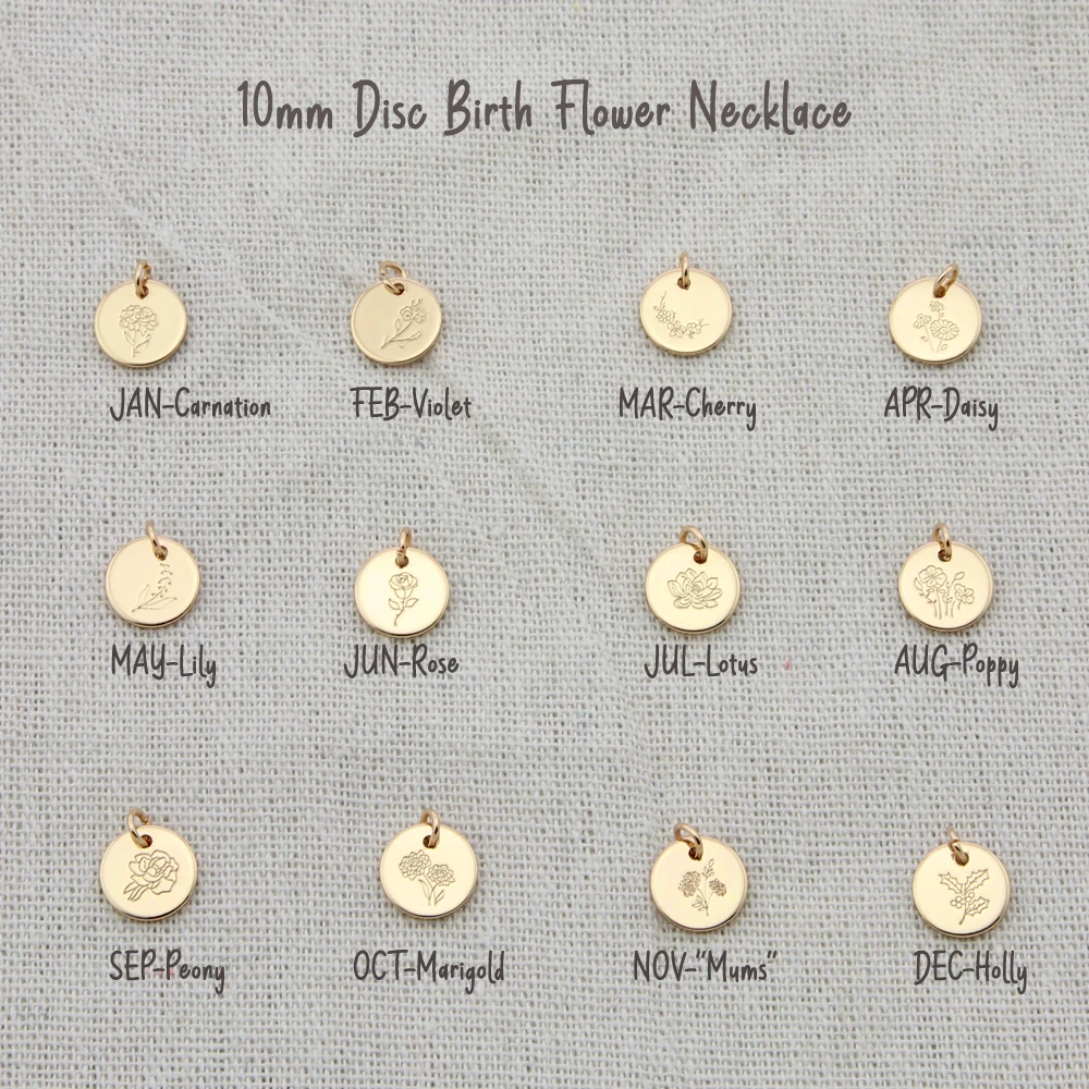 Цепочка с подвеской в виде диска 10 мм |