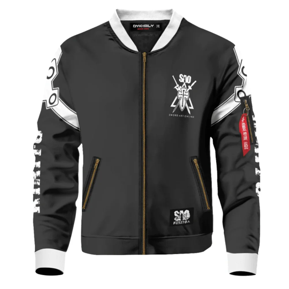 

Anime Sword Art Online SWO Zip Up Jacket Costume 3D Printed Sweatshirt Men Women Casual Streetwear Coat