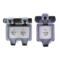 outdoor wall switch socket ip66 weatherdust proof power outlet eu standard c5ac