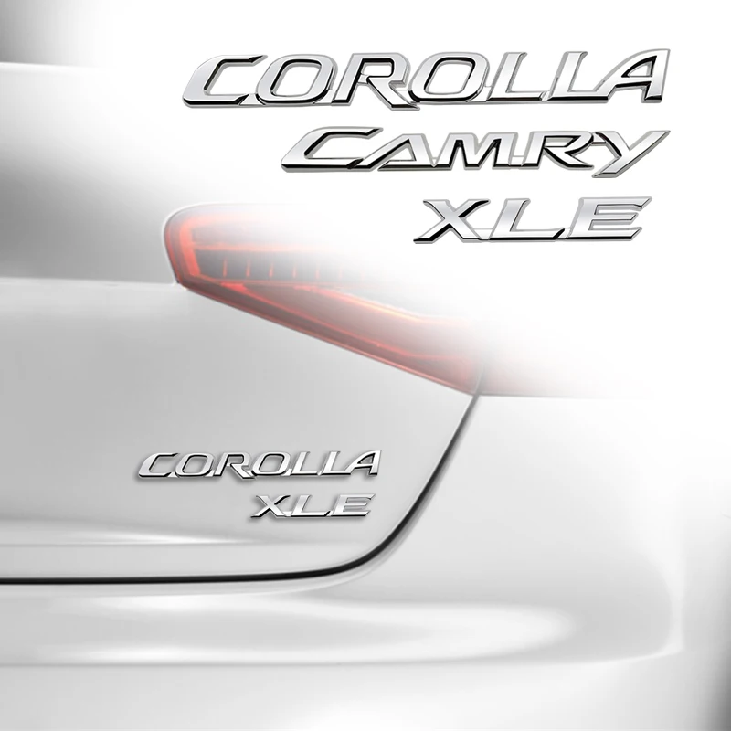 Автомобильная наклейка металлическая эмблема Наклейка для Toyota Camry Corolla XLE GR Sport TRD