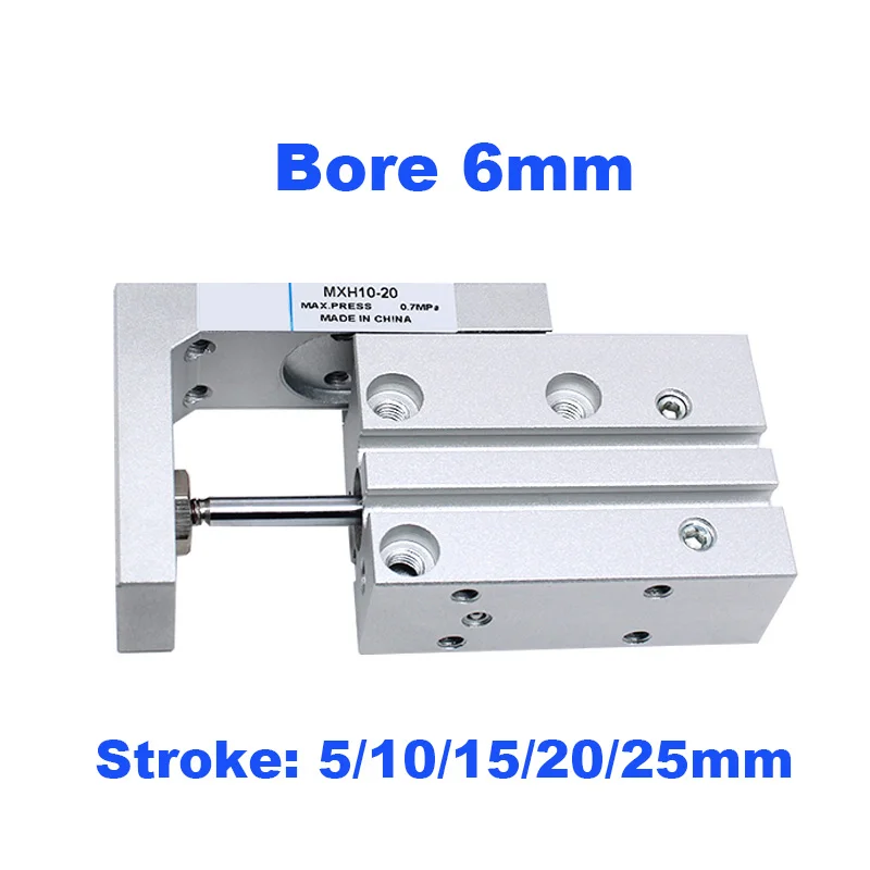 GOGO ATC высокое качество двойного действия пневматический цилиндр диаметр 6 мм ход