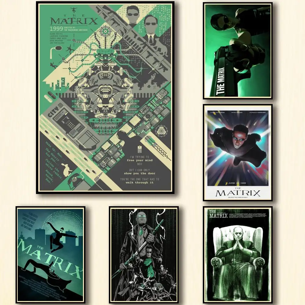 

Фотообои с изображением матрицы, плакаты, художественные наклейки на стену для кофейни, бара