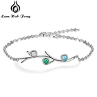 Браслеты серебряного цвета, индивидуальный браслет с 3 камнями, очаровательное ювелирное изделие на заказ, подарок для женщин (Lam Hub Fong)