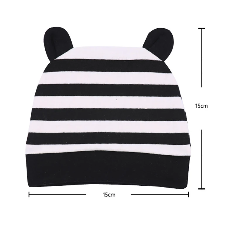 Шапочка для новорожденных однотонная детская шапочка мальчиков и девочек