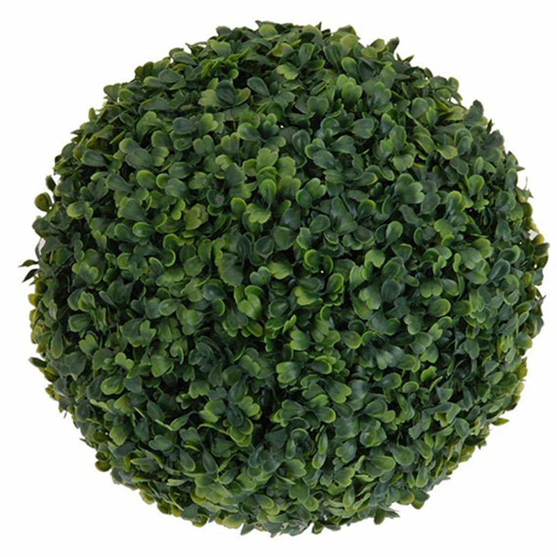 

4 PCS 35Cm Plastic Topiary Ball Tree Leaf Effect Ball Hanging & 1 Pcs Macrame Hammock Chair Porch Swing Seat