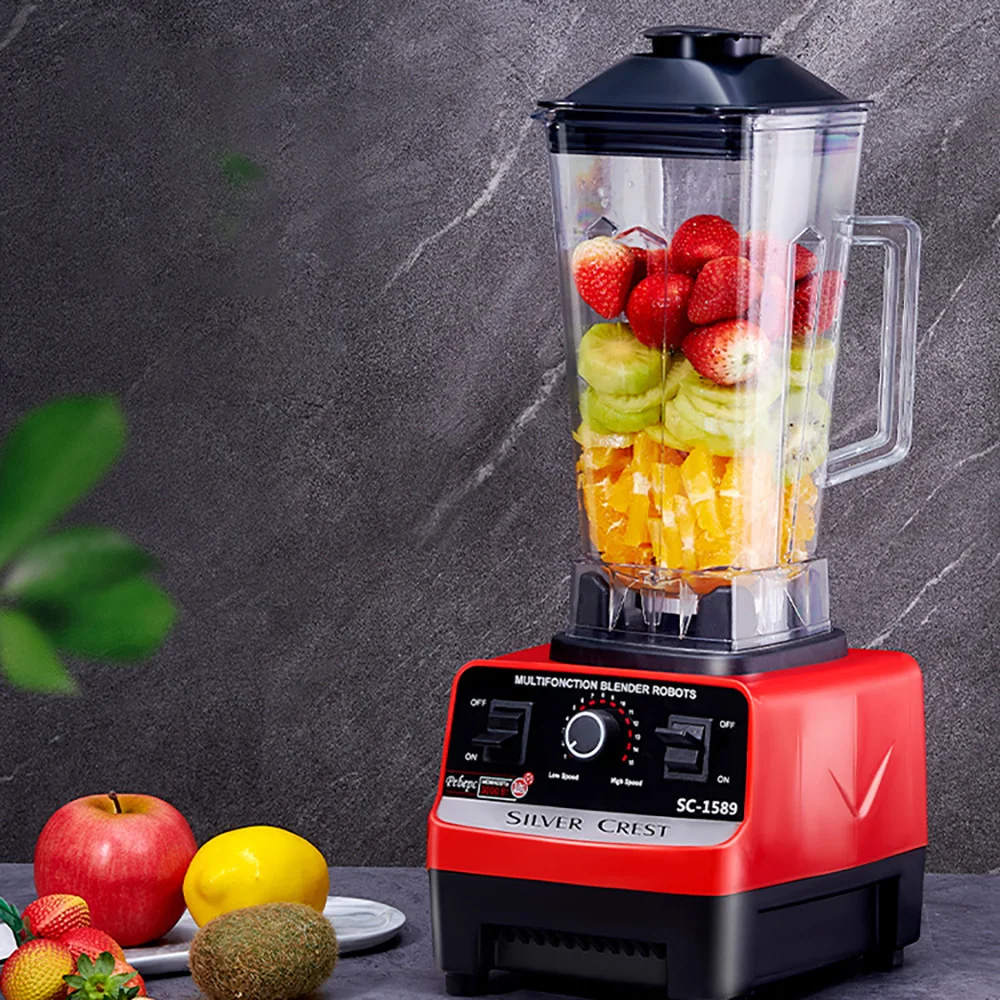 Blender Professional Heavy Duty Commercial Mixer Juicer 32000RPM Speed Grinder Ice Smoothies Coffee Maker 2.5L 4500W