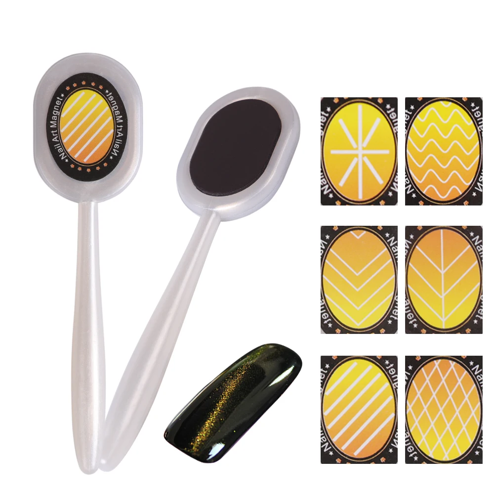 1 шт. магнитная палочка для лак ногтей с эффектом кошачий глаз блестящая сильная