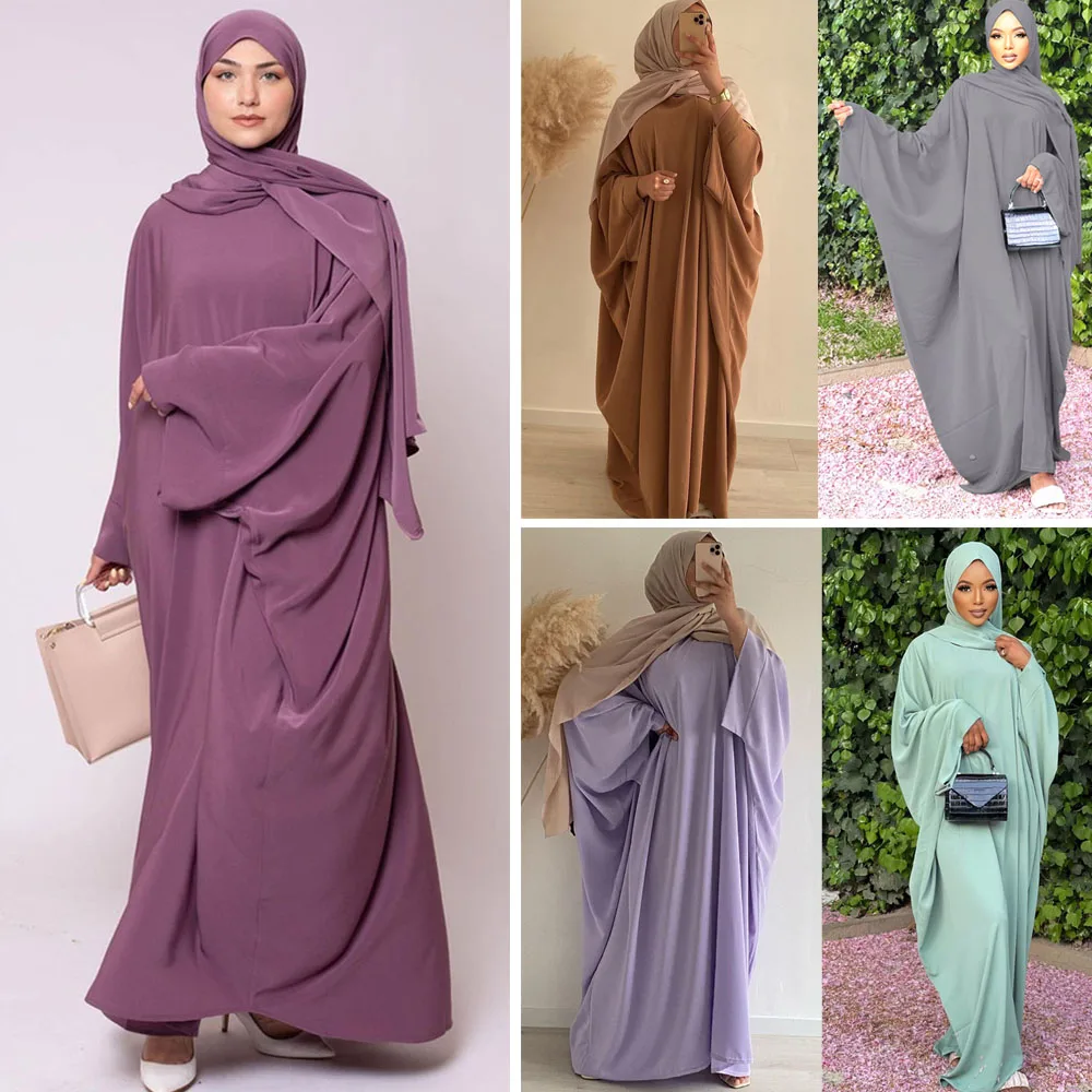 Женский свободный кафтан, Макси-Платье, мусульманское женское платье, исламский молитвенный хиджаб, вечернее платье Рамадан, Средний Восто...