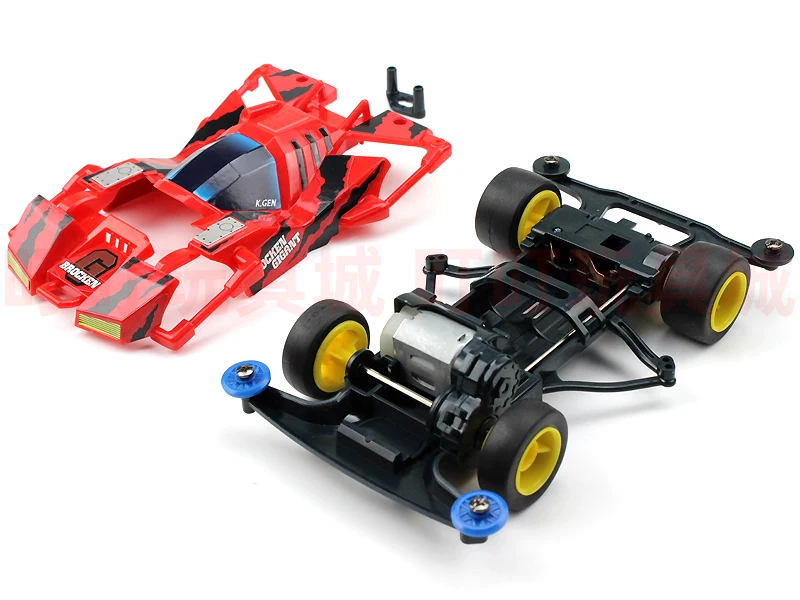 Xing Da 1/32 Mini 4WD автомобили откидные гигантские с FM шасси белые/черные