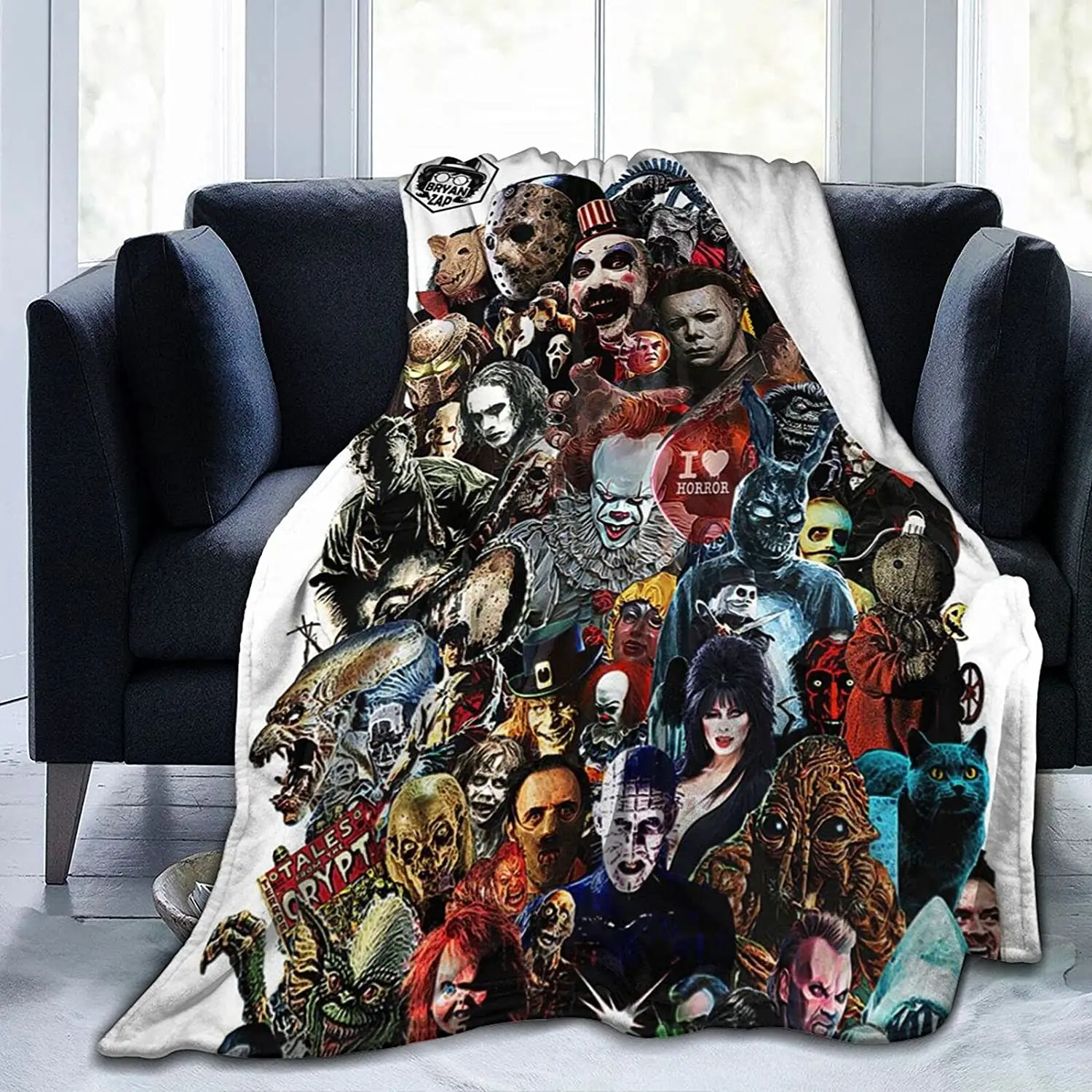 

Halloween Horror Movie Blankets Throw Blanket Throw Flannel Blanket Clearance Micro Fleece Blanket 60"X50" Inch