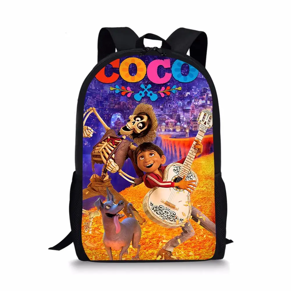 HaoYun Children's Backpack COCO Music Skull Pattern Students School Bags Colorful Design Book-Bags Mochila Women's Travel Bags