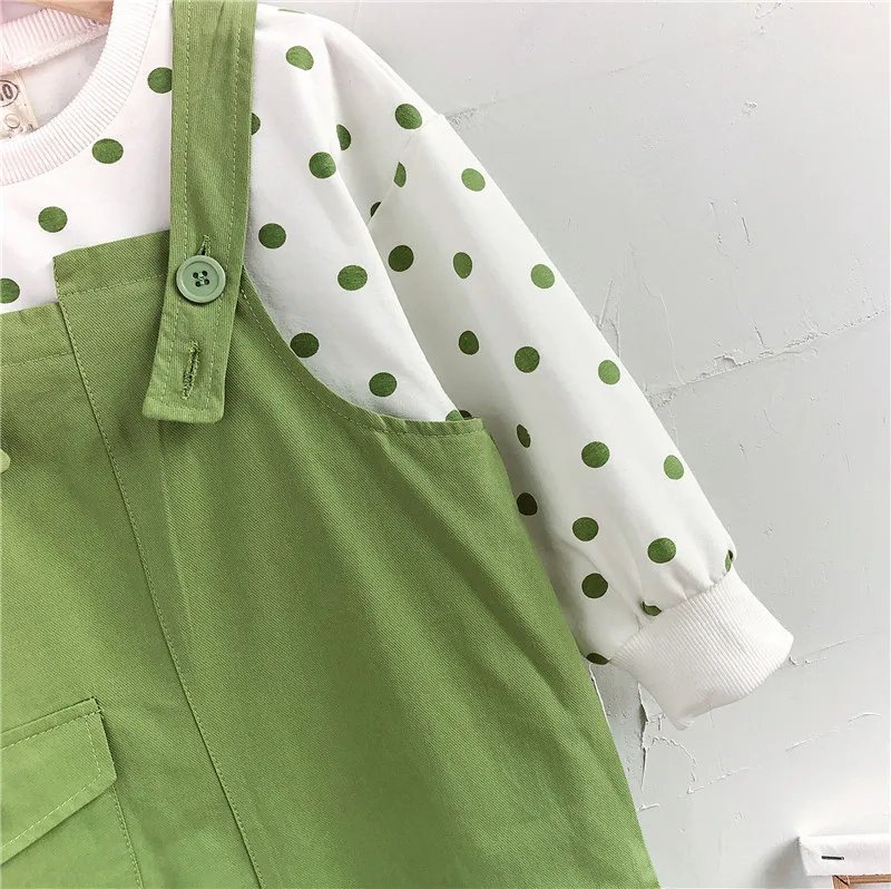 

Girls' Suit Spring And Autumn New Fashion Long Sleeve T-shirt +Skirt Clothing Sets