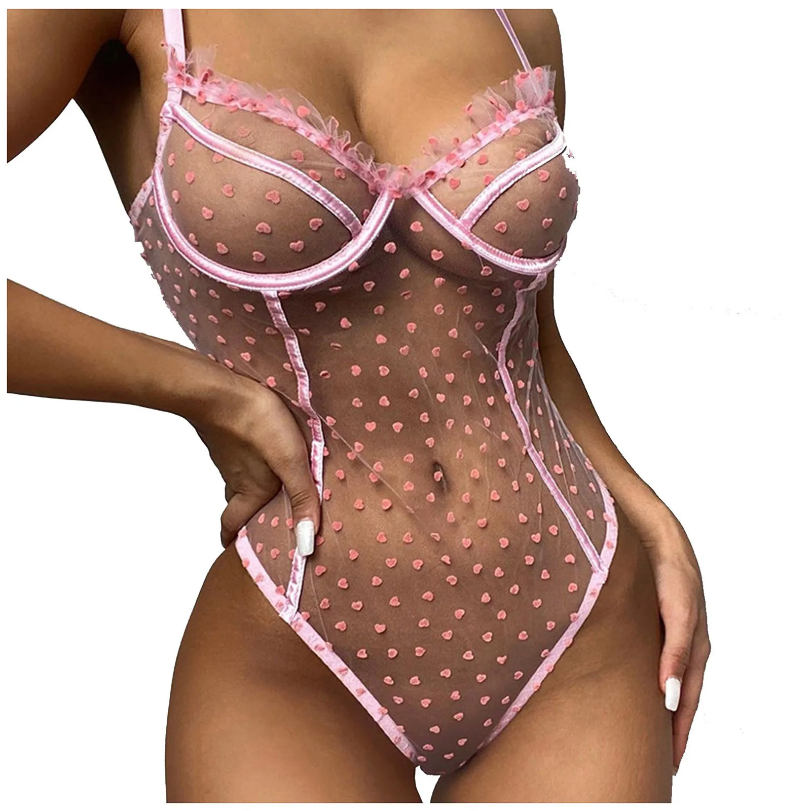 

New Sexy Nightsuit 2021 Boho Fashion Lace Lingerie Underwear Sleepwear Steel Ring Pajamas Garter corset dress goth