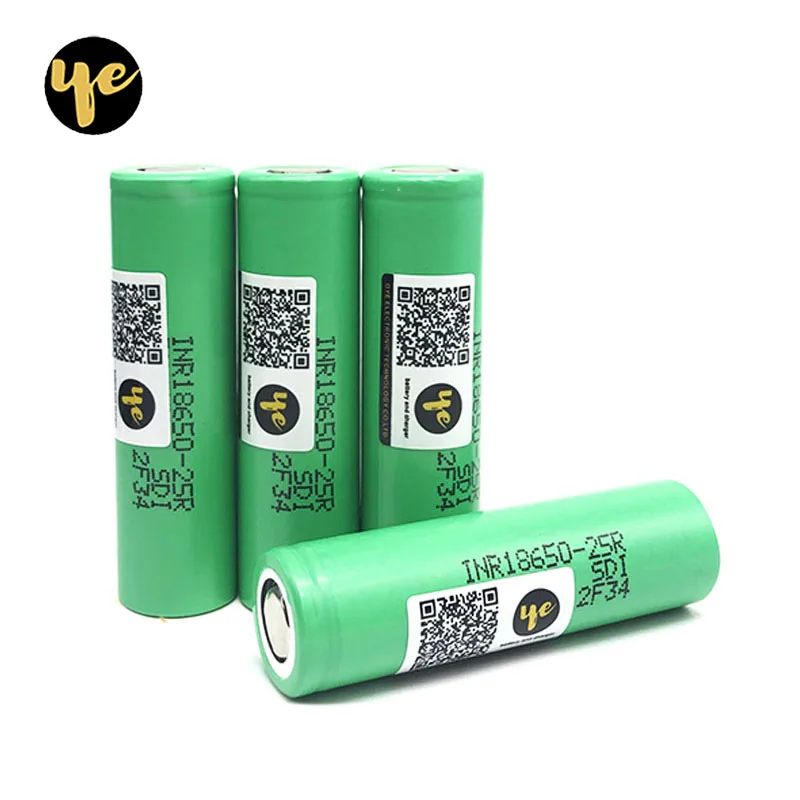 OYE 18650 2500mah INR1865025R 20A разрядные литиевые батареи электронная сигарета батарея 18650 2500 25R