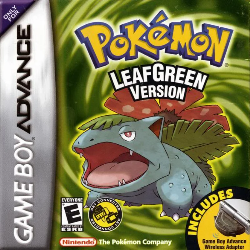 

GBA GBASP GBM NDS IDS NDSL IDSL Pokemon Leaf Green Game Card Good Quality English Version Game Card toys for children