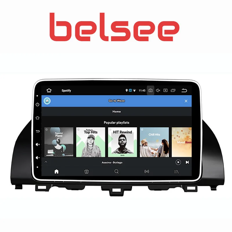 Автомагнитола Belsee PX6 сенсорный экран 10 1 дюйма Android GPS для Honda Accord поколения 2018 2019