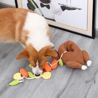 plush pet dog snuffle toy pet interactive puzzle feeder food training iq dog chew squeaky toys cute animal activity treat game