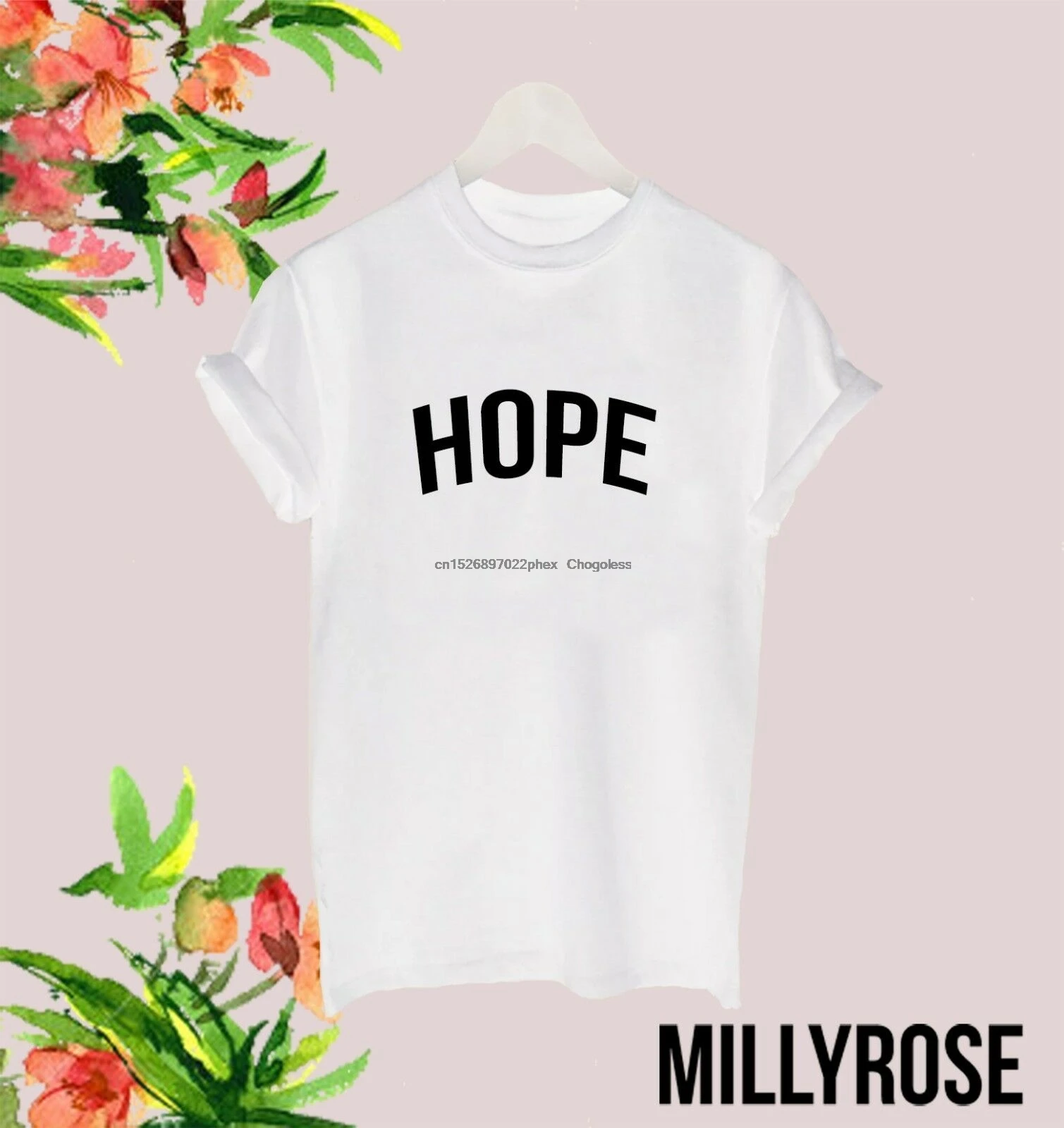 Женская футболка с надписью HOPE позитивvibes IVF белая и черная со слоганом в подарок -