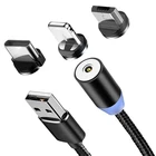 Кабель зарядный магнитный с разъемами USB Type-C и Micro USB