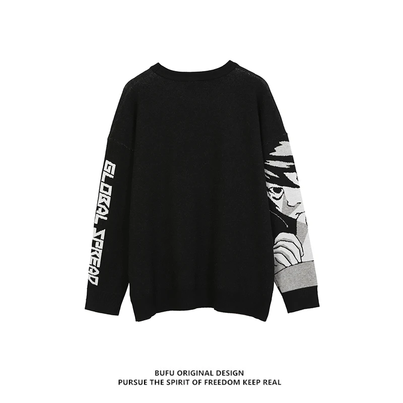 

Knitted Harajuku Winter Clothes Women 2020 Oversized Sweaters Long Sleeve Top Gothic Fashion Japanese Kawaii Cartoon Streetwear