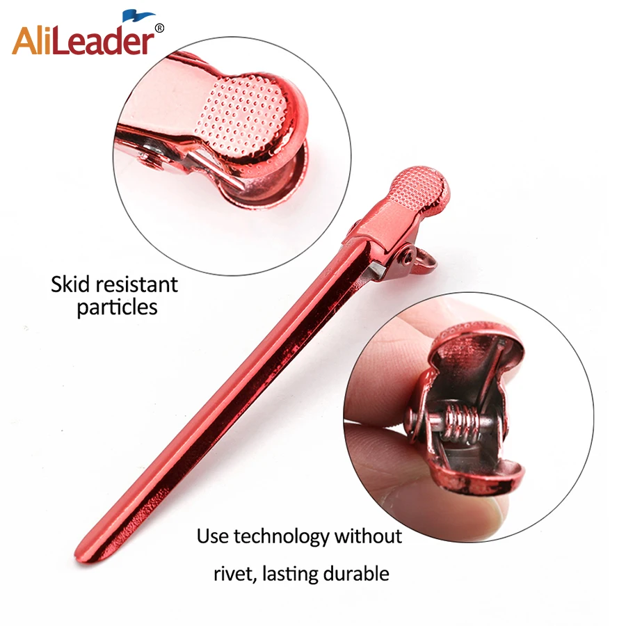 Alileader 12 шт. металлический нержавеющий цветной зажим для волос Duckbill аксессуар