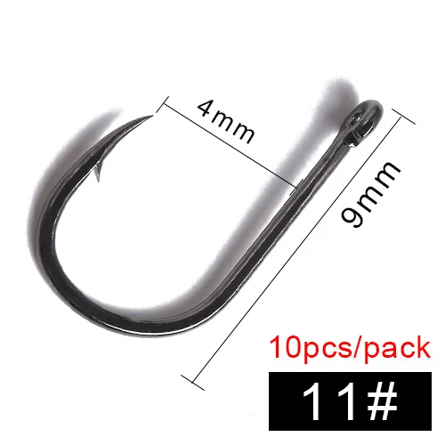 FTK рыболовный крючок ISEMA 3#-12# Привет карбоновые рыболовные крючки для ловли карпа - Цвет: size 11