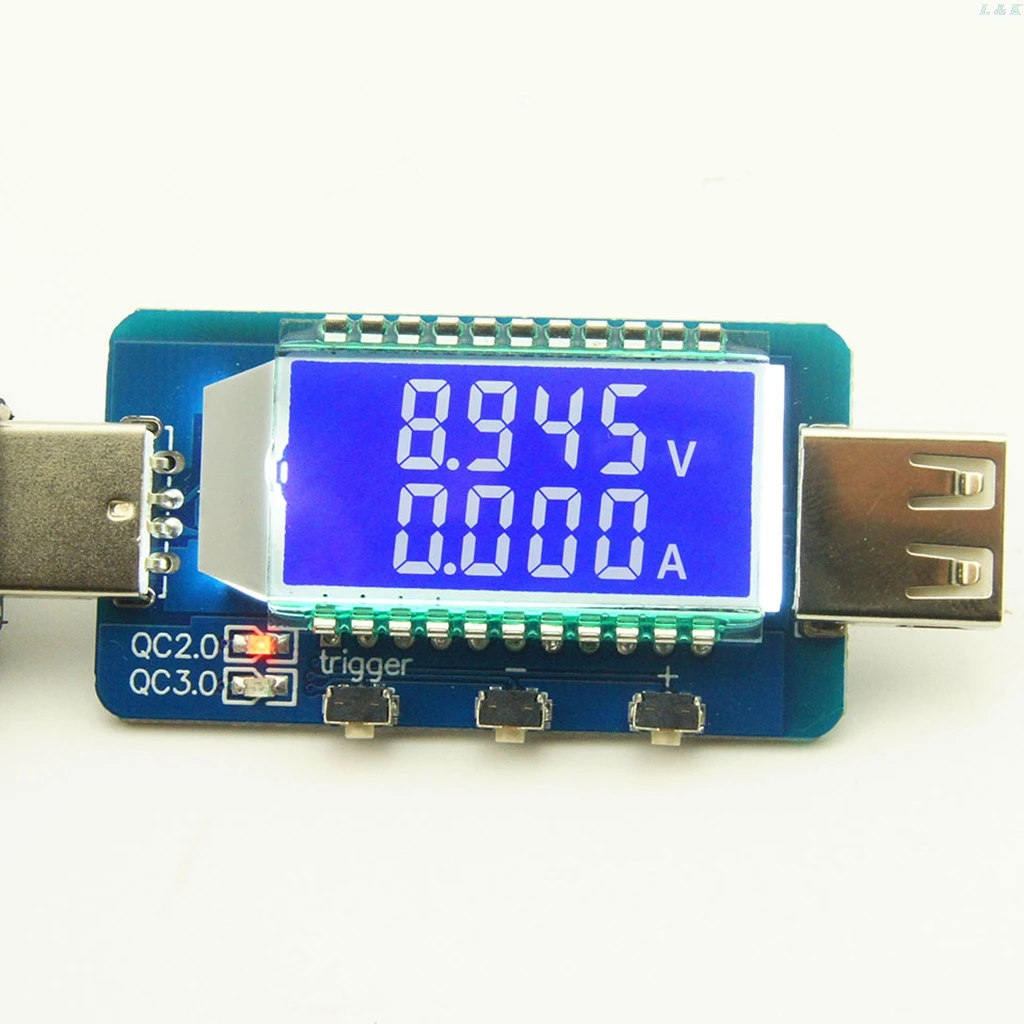 Цифровой электронный Внешний аккумулятор QC2.0/QC3.0 с триггером USB быстрое зарядное