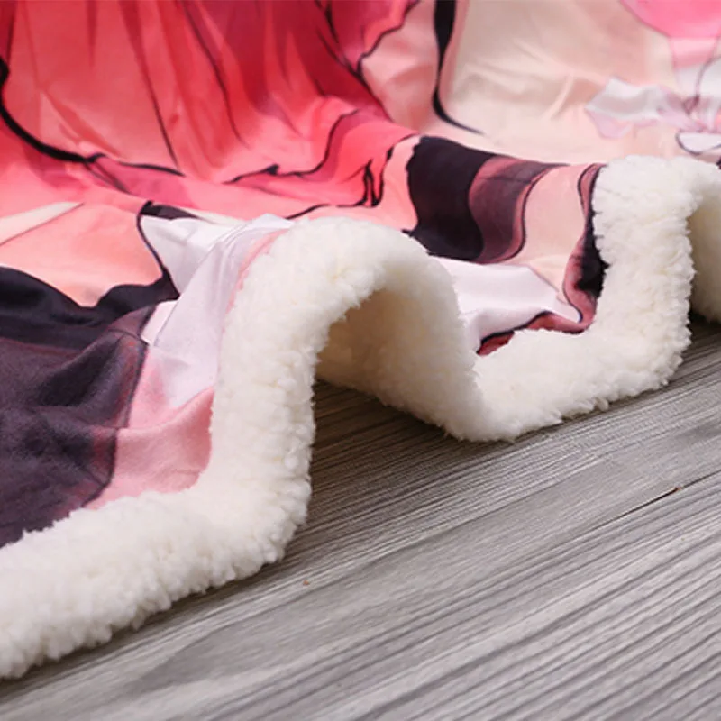 

3D Printed Letter Air Mail Graphics Blanket Couch Quilt Cover Travel Bedding Outlet Velvet Plush Throw Fleece Blanket