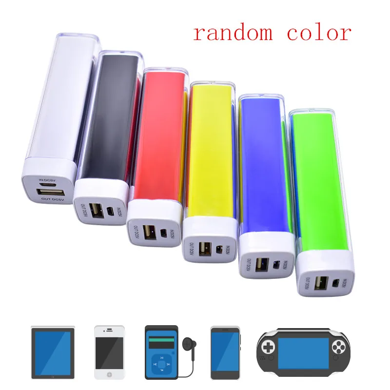 random color Роскошный Париж 4000 мАч Lipstic форма Мощность банк Батарея Смарт Портативный мини Зарядное устройство для iPhone 6 6S 7 Plus 5 5S iPod - Цвет: random color