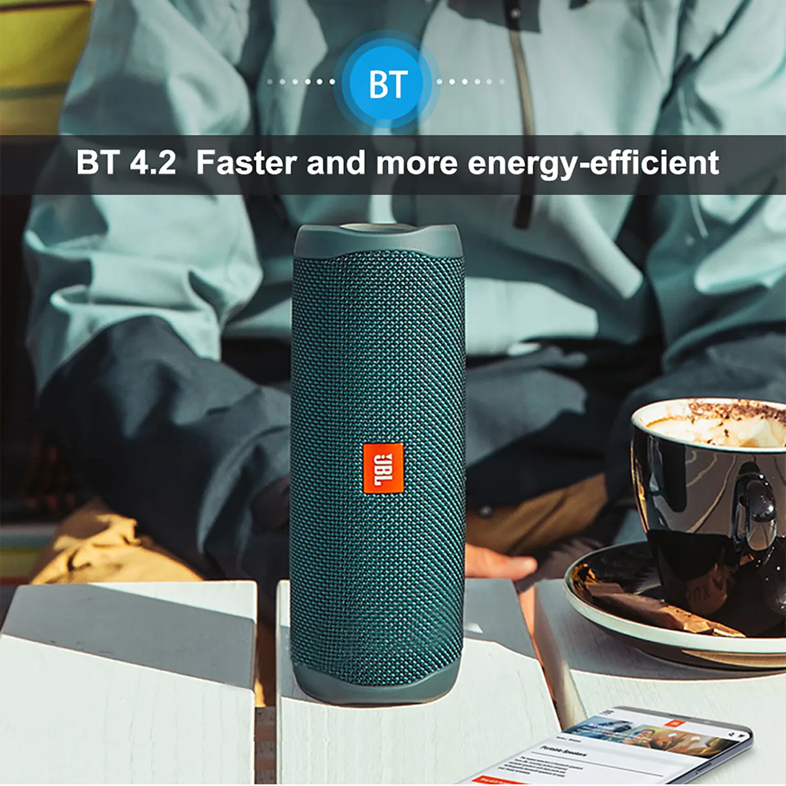 JBL Flip 5 мощная Bluetooth колонка портативная беспроводная водонепроницаемая