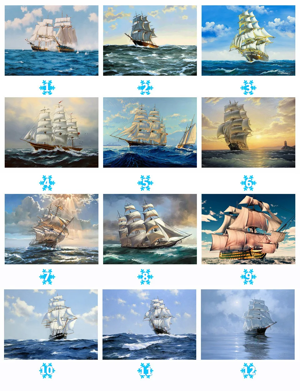 Huacan Full Square Diamond Painting Landscape Diamond Embroidery Sailboat Cross Stitch Mosaic Home Decor Gift
