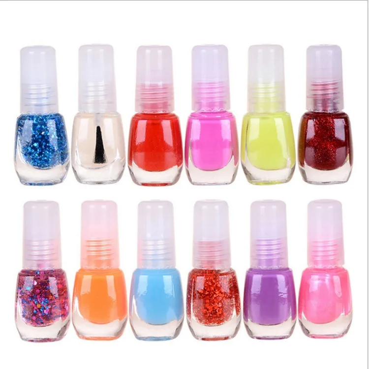 Случайный цвет бутылки лак для ногтей студент мини красоты телесный яркий