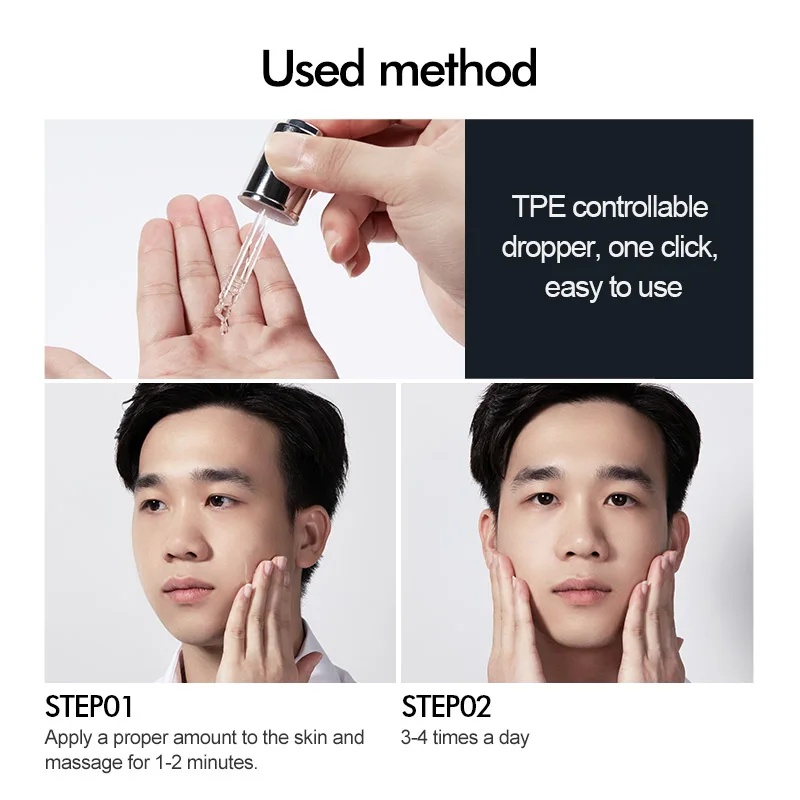 30 мл Мужская олигопептидная Очищающая Сыворотка для лечения акне мужской т