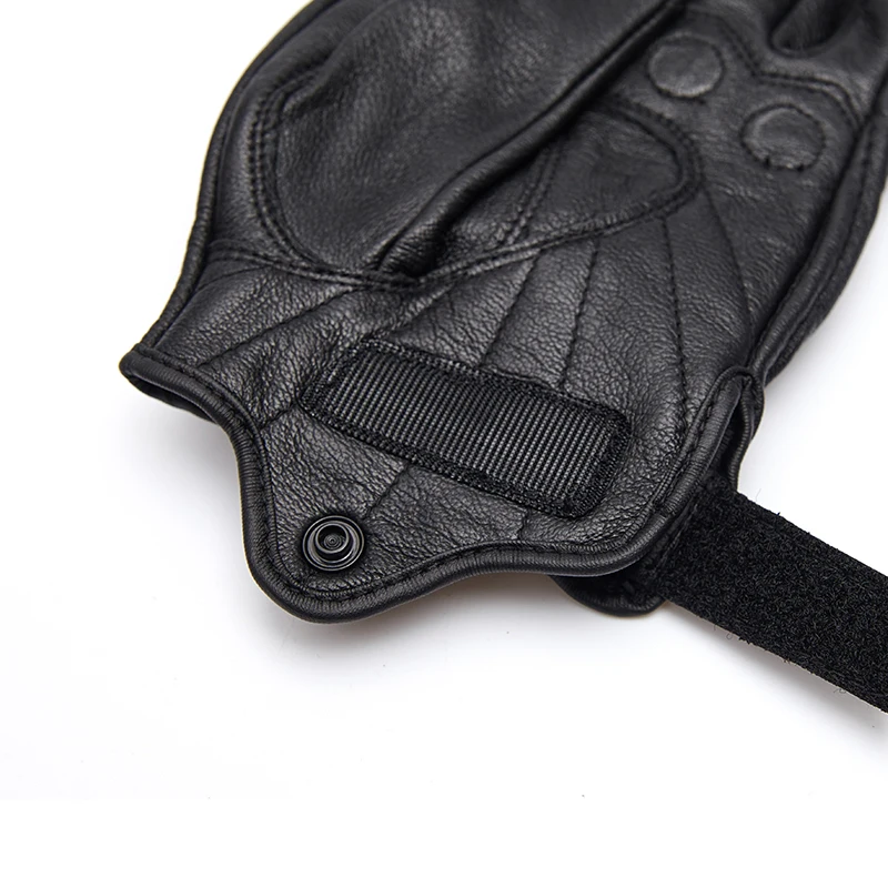 

Summer Breathable Touch Screen Motorcycle Riding Leather Glove Men and Women Drop-Resistant Motorcycle Gloves Retro Four Seasons