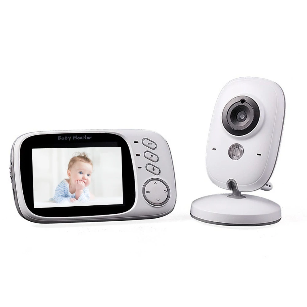 

New Safe Wireless WiFi Video Baby Camera With Monitor 3.2-inch LCD 2 Way Talk Audio Call Night Vision Monitoring Security Sitter