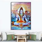 Картина на холсте Shiva Lord, Женская религиозная стена, индийские боги, настенный Декор для дома, постеры и принты