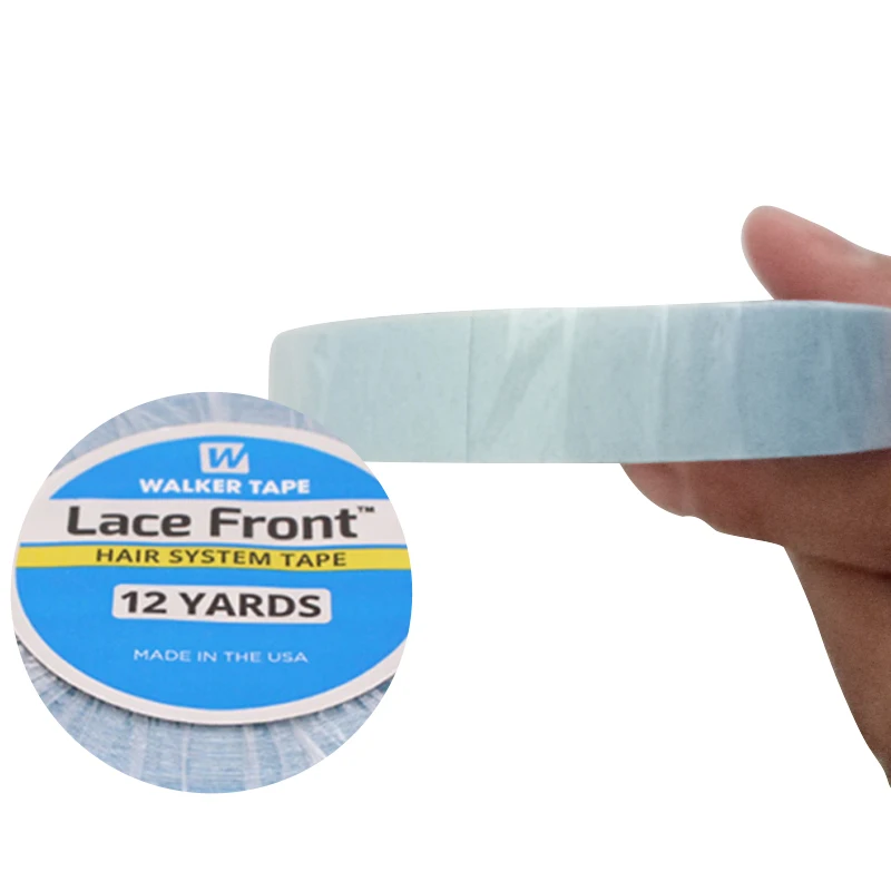 Free Shippig 0.8cm/1.0cm/1.27cm*12Yards Strong Blue Double-sided Adhesive Walker Tape For Hair Extension | Красота и здоровье
