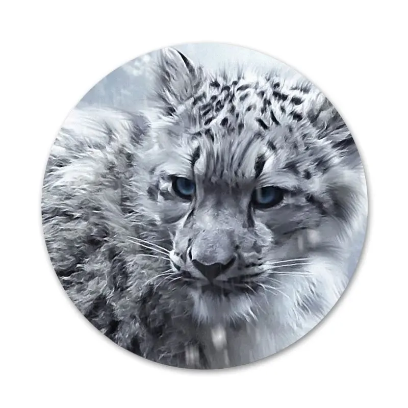 Животное Снежный Леопард значок для одежды рюкзак украшение подарок | Дом и сад