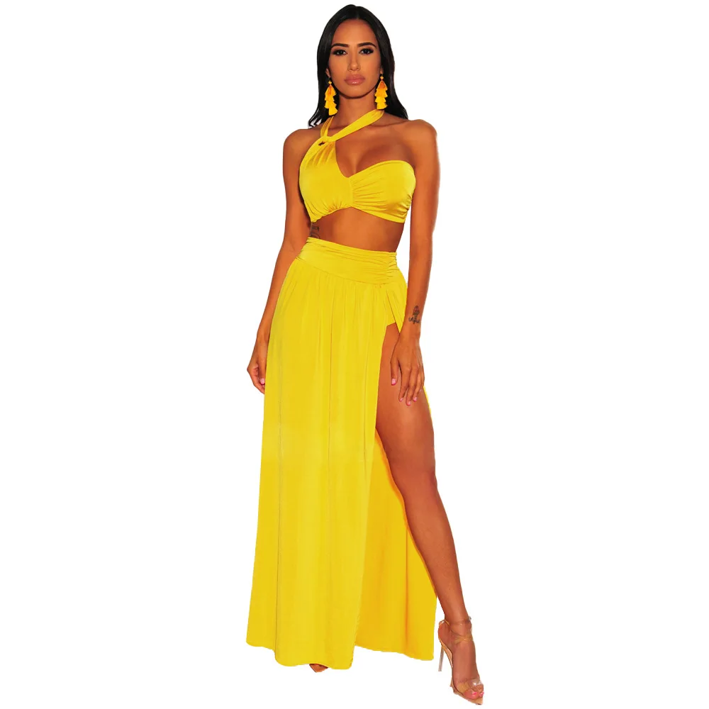 Комплект бикини женский однотонный из 3 предметов пикантный купальник с вырезами